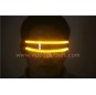 Optional color led light glowing glasses for DJ